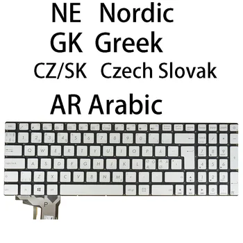 Скандинавская Греческая Чешская Словацкая Арабская Клавиатура Для Asus N551JB N551JK N551JM N551JQ N551JW N551JX N551VW N551ZU N552VW N552VX С подсветкой