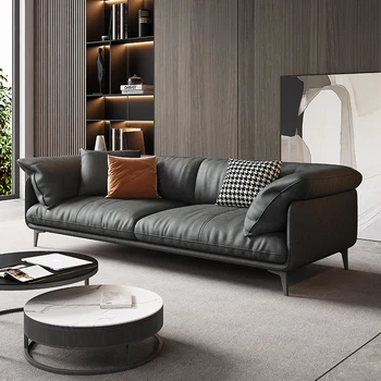Современный простой диван для гостиной, Простой Пуф, Классический диван, Итальянский стиль, Диван, Дешевая Секционная Мебель для дома Divani Soggiorno