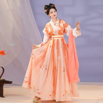 Старинные китайские комплекты Hanfu для женщин, оригинальные Hanfu, Костюмы на Хэллоуин, Для пар, восточных танцев, Вечернее платье