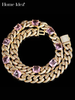Хип-хоп Мужское ожерелье с цепочкой из Циркона 