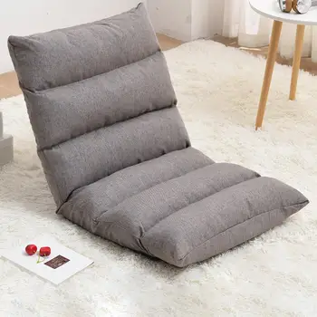 Японский Напольный стул Складной Регулируемый Ленивый диван-кресло Напольный Игровой диван-кресло Мягкий Шезлонг с поддержкой спины